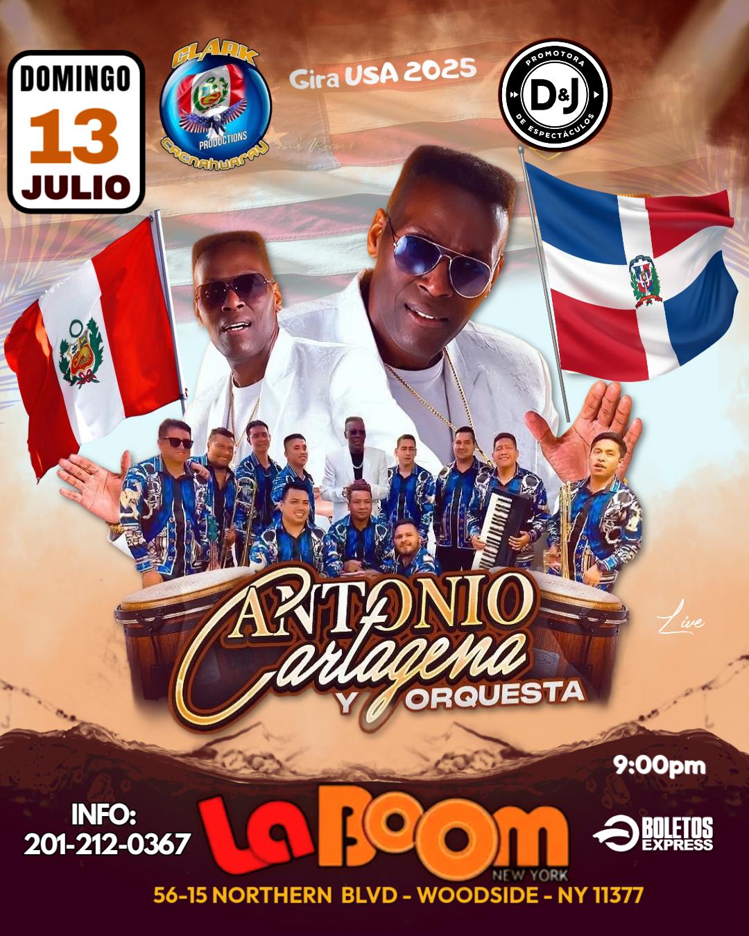 ANTONIO CARTAGENA  EN LA BOOM  NY