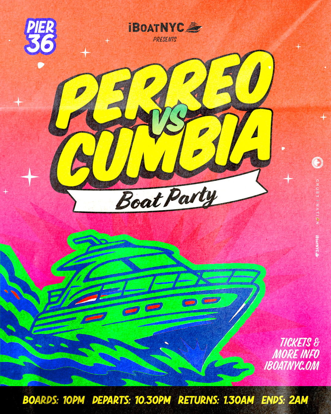 Perreo vs Cumbia on the Hudson - Latin Boat Party Cruise NYC