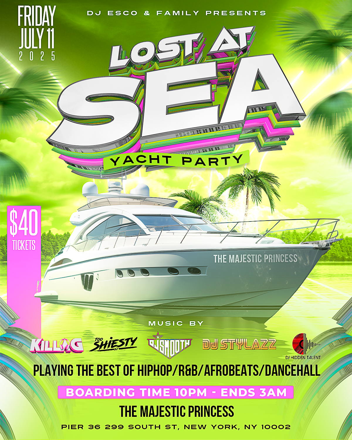 LOST AT SEA YACHT PARTY
