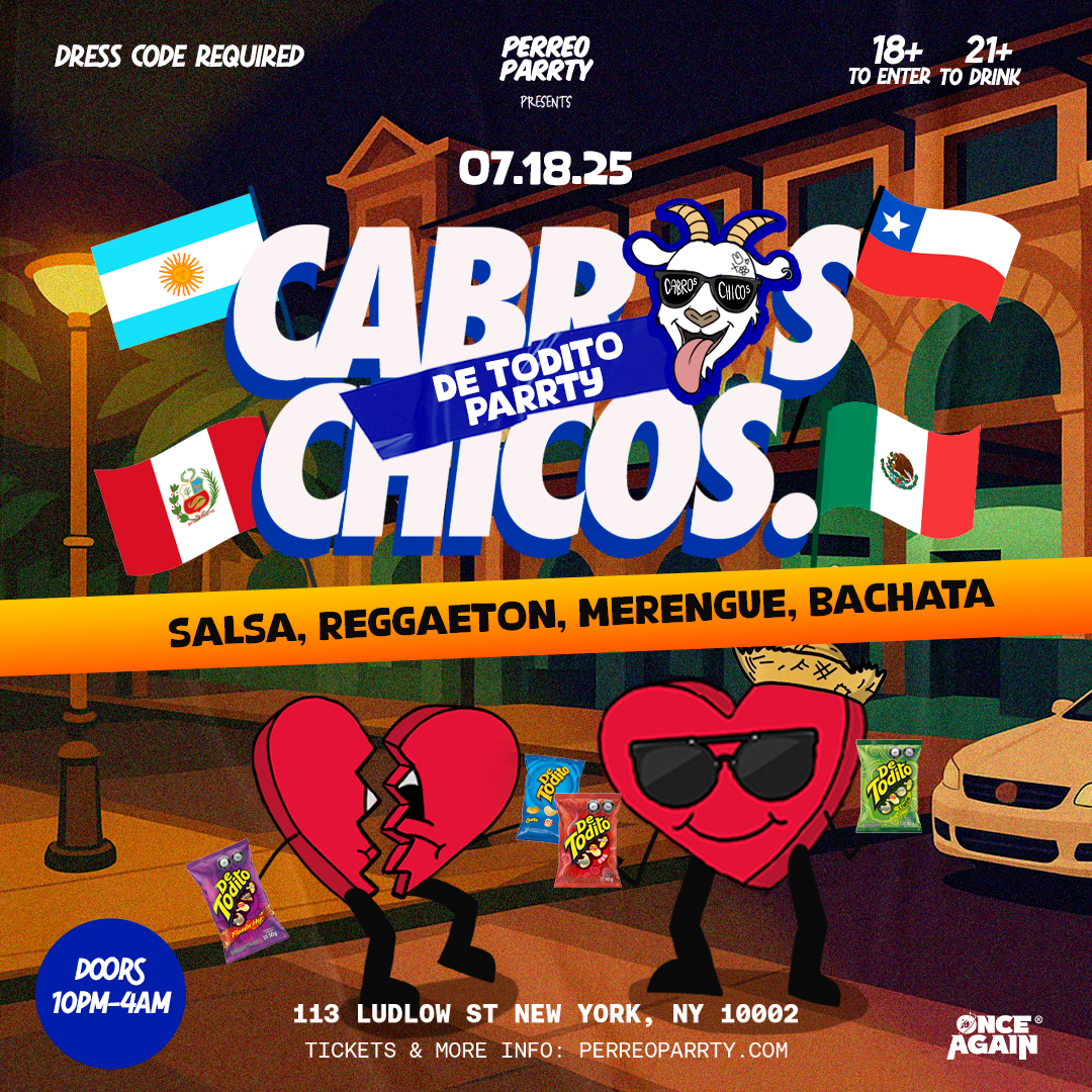 Cabros Chicos - De Todito Party Latin & Reggaeton Dance Party in NYC - 18+