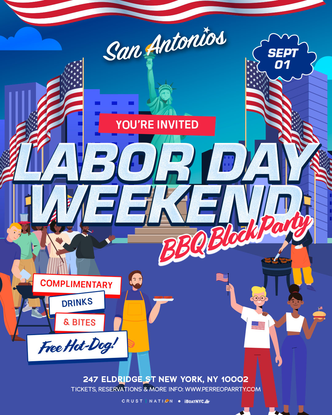 Labor Day BBQ Block Party @ San Antonios LES