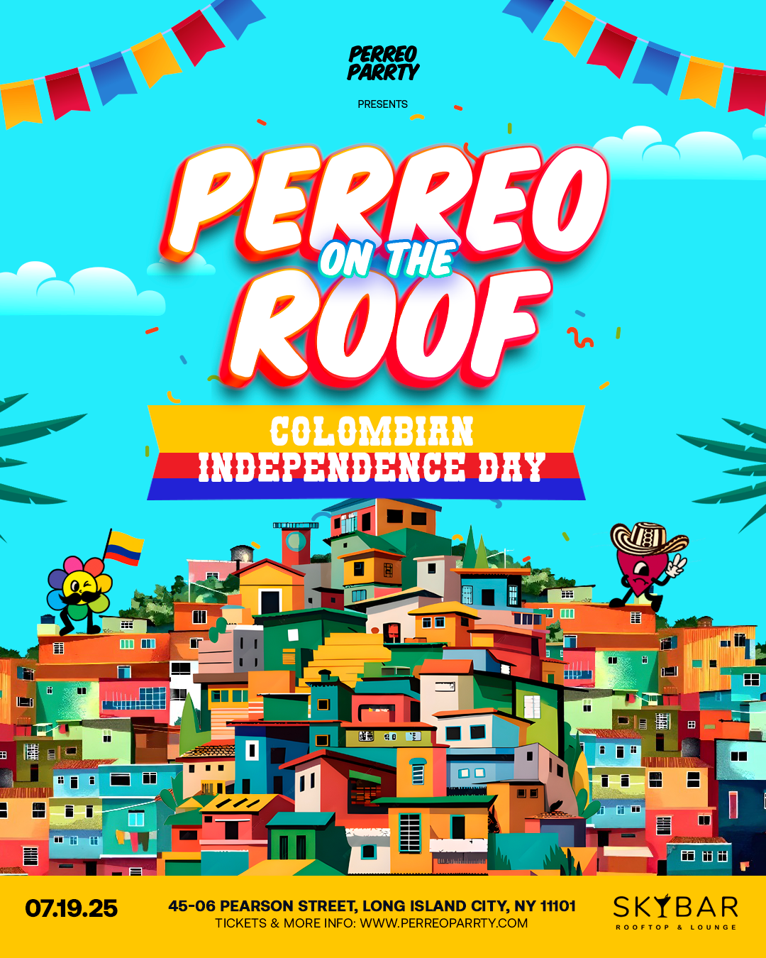 Perreo on the Roof - Colombian Independence Reggaeton Rooftop Dance Party
