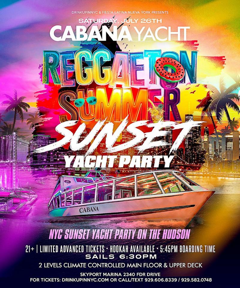 REGGAETON SUNSET CRUISE PARTY