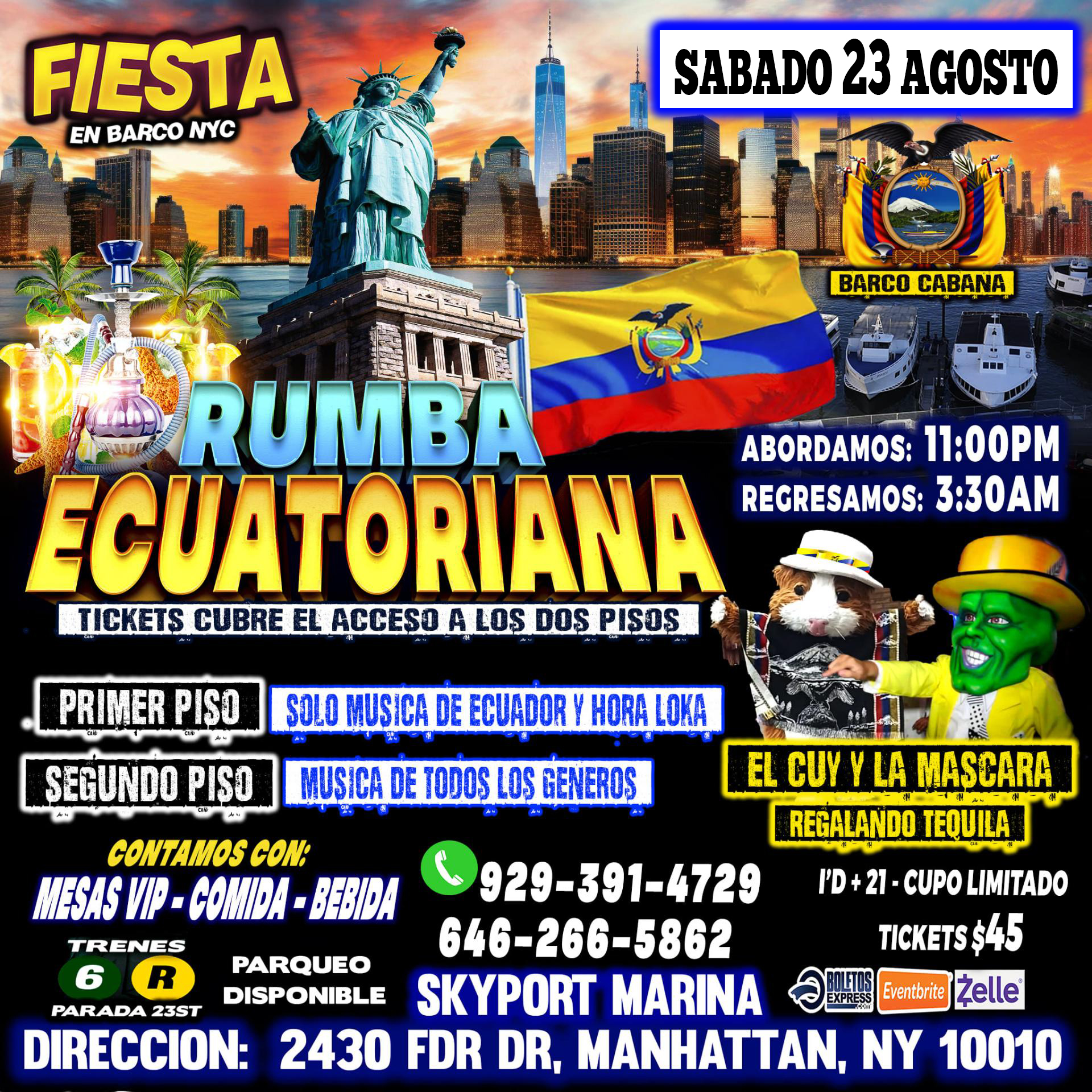 Buy tickets for Fiesta En Barco - Manhattan New York Fiesta En Barco - Manhattan New York