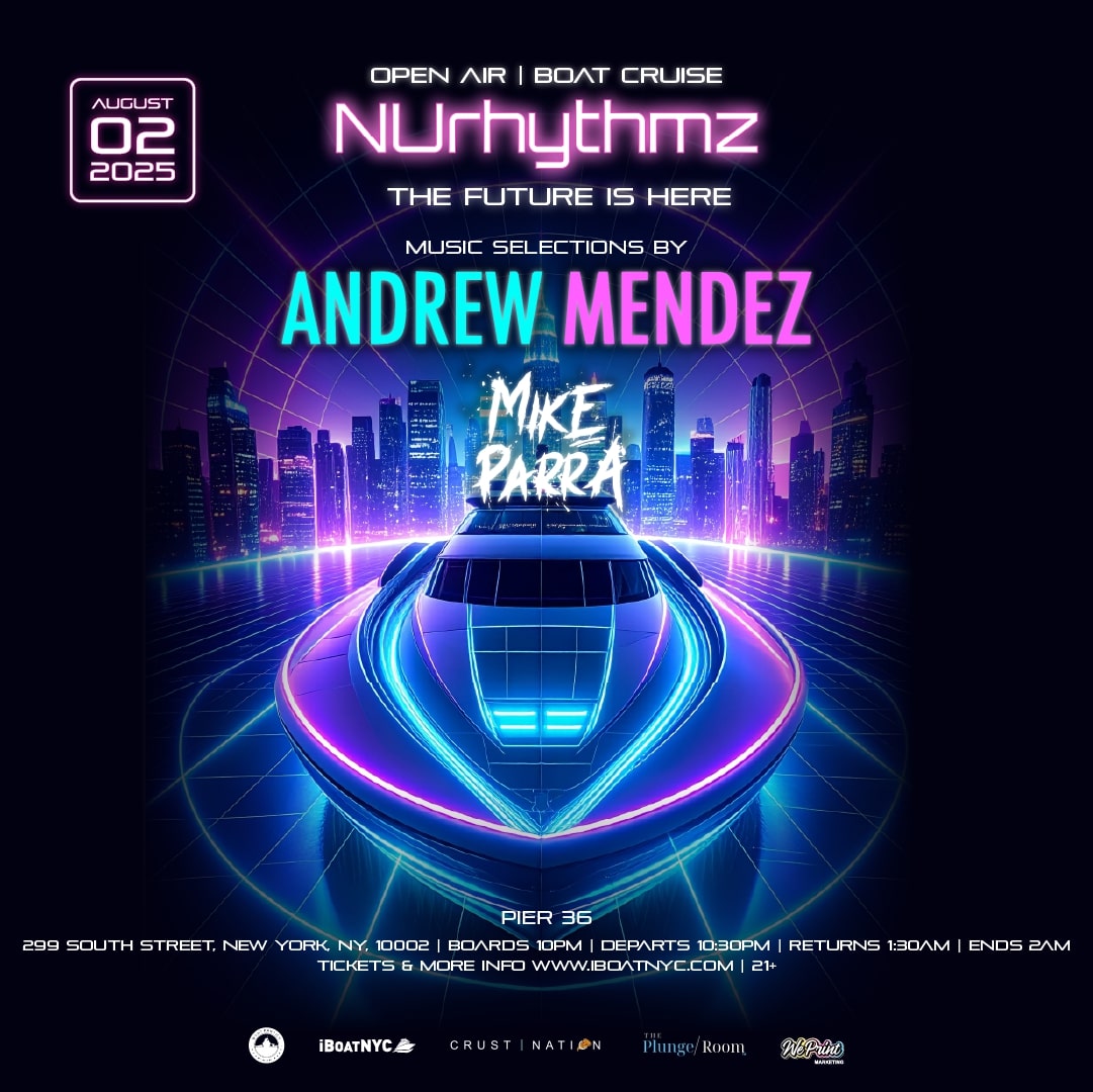 NUrhythmz Boat Party Cruise - House Music on the Hudson Open-Air