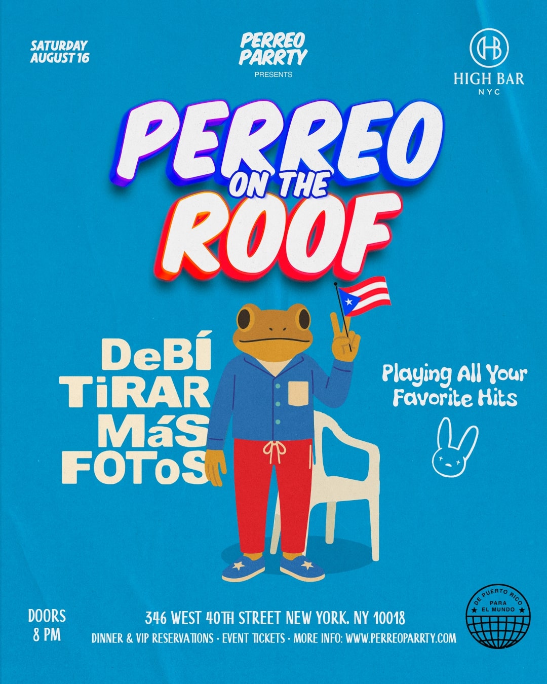 Perreo on the Roof - DeBÍ TiRAR MáS FOToS - Latin & Reggaeton Rooftop