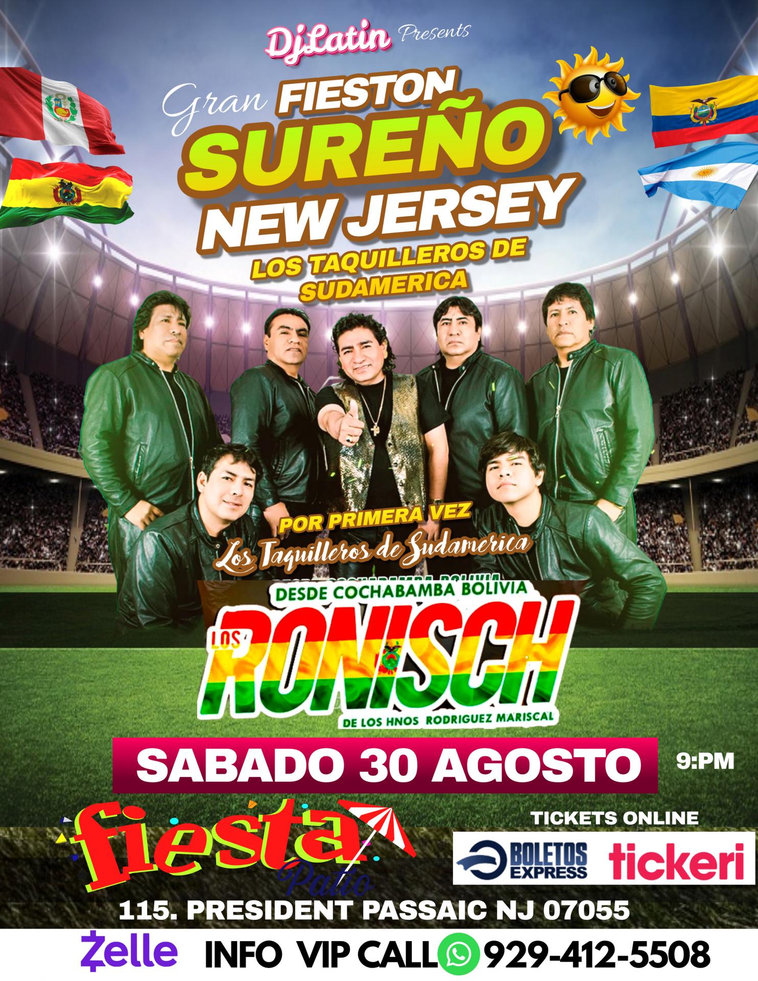 LOS RONISH EN CONCIERTO   NEW JERSEY