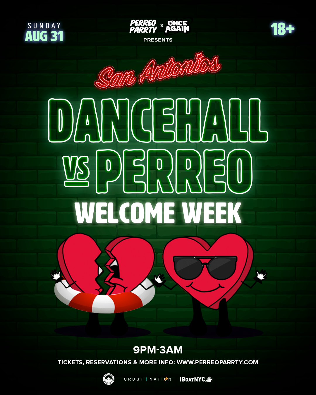 Dancehall V Perreo Latin Welcome Week: (18+) at San Antonios NYC