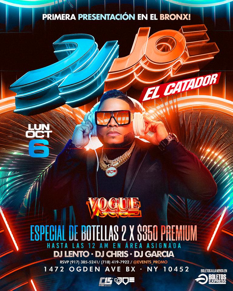 DJ JOE CATADOR @ VOGUE REST. & LOUNGE - BRONX, NY