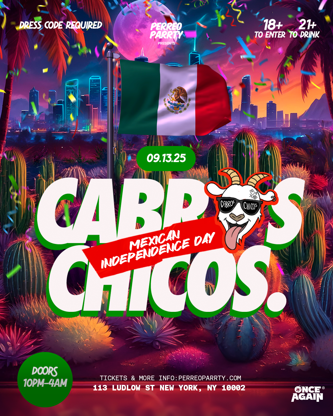 Cabros Chicos - Mexican Independence | Dance Party in NY (18+)