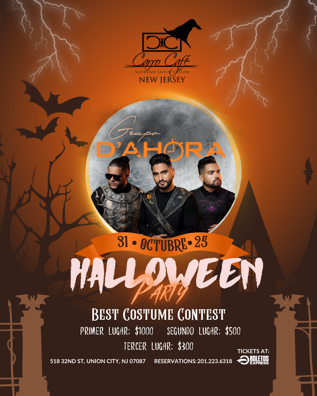 Halloween Party en Carro Café NJ