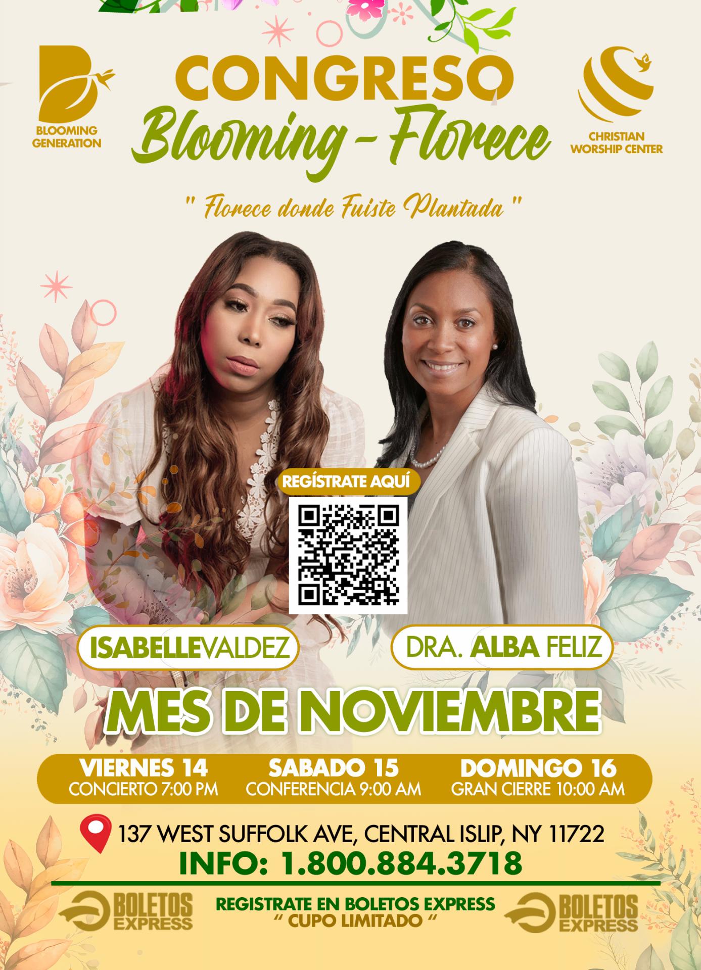 Buy tickets for Congreso Blooming - Florece 14,15 y 16 Nov. Congreso Blooming - Florece 14,15 y 16 Nov.