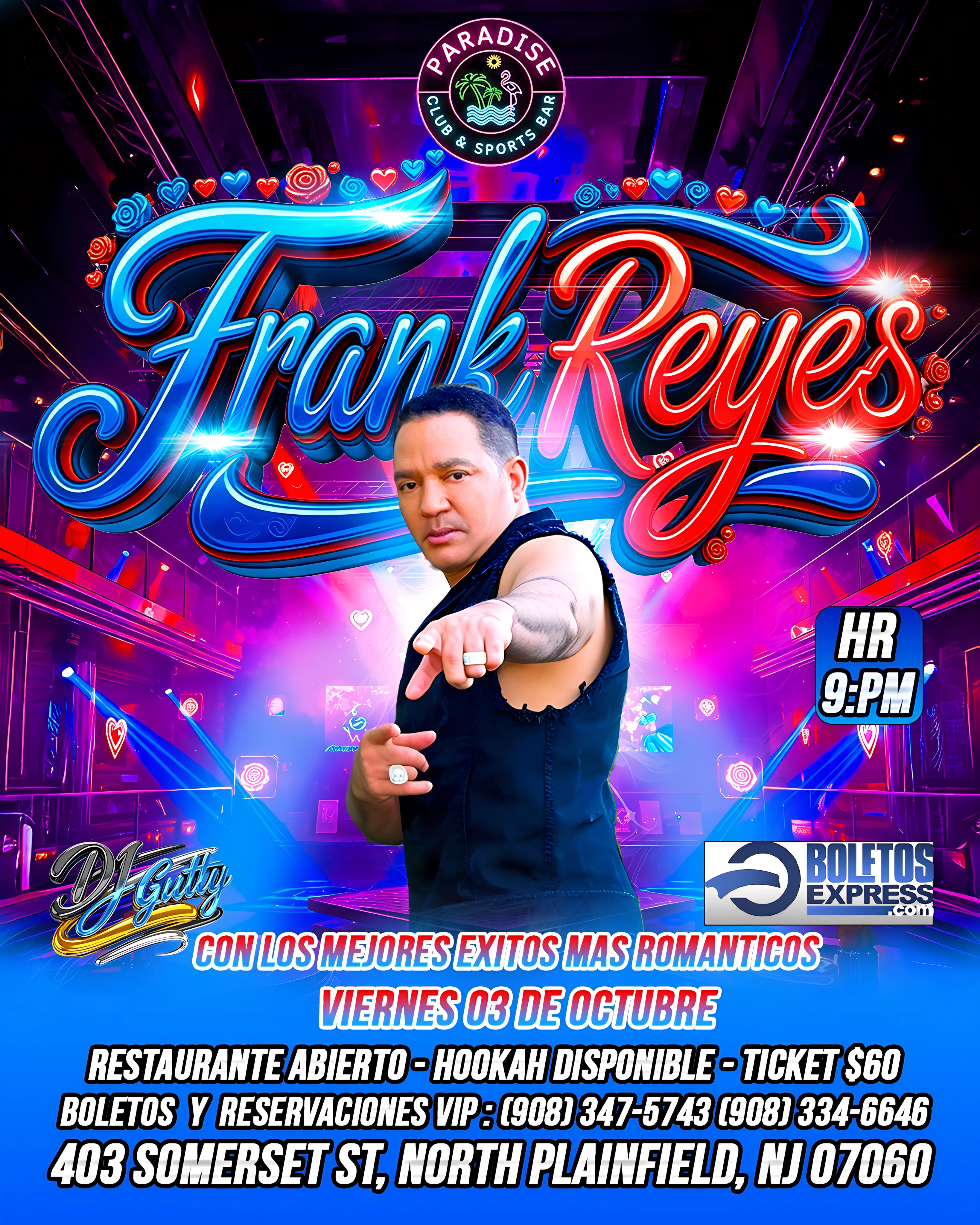 Frank Reyes en concierto con los mejores exitos