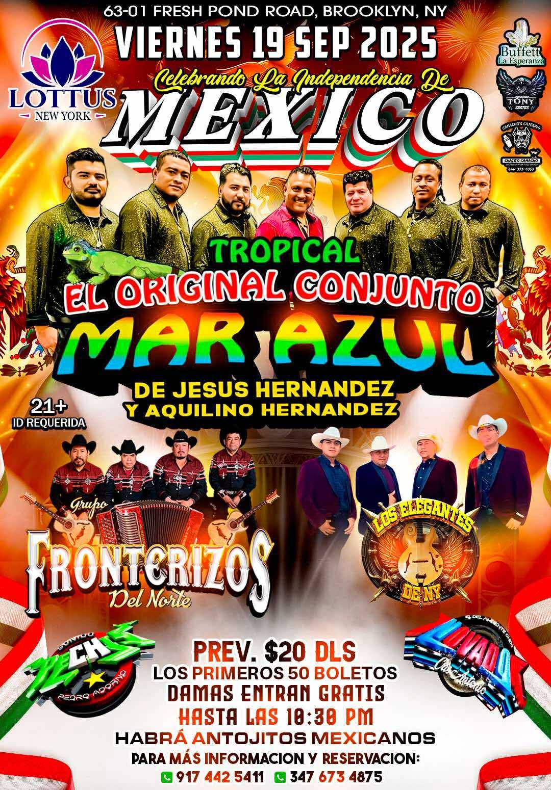 MAR AZUL | FROTERIZOS & LOS ELEGANTES 19 SEPT