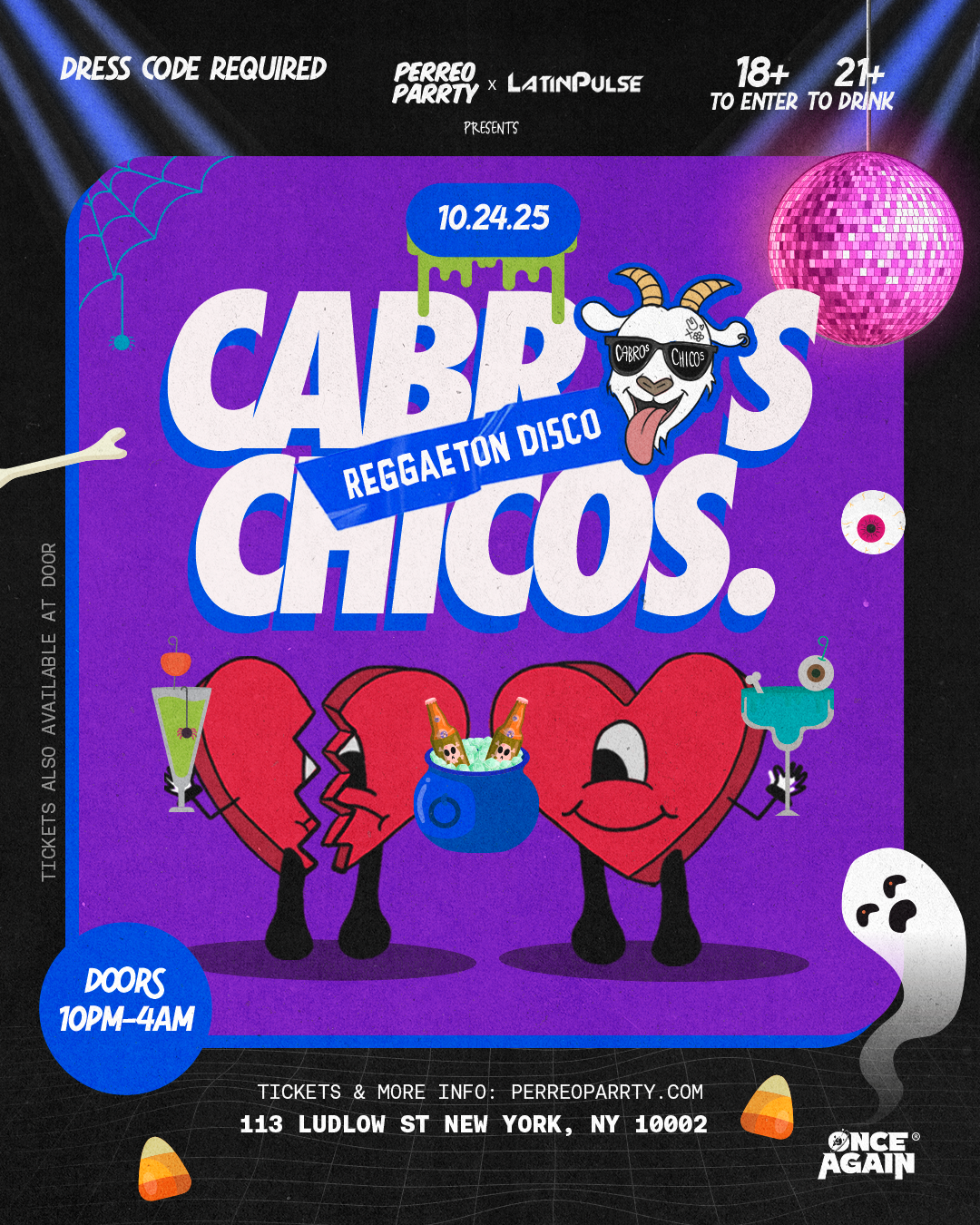 Cabros Chicos - Reggaeton Disco Halloween | Dance Party in NYC (18+)