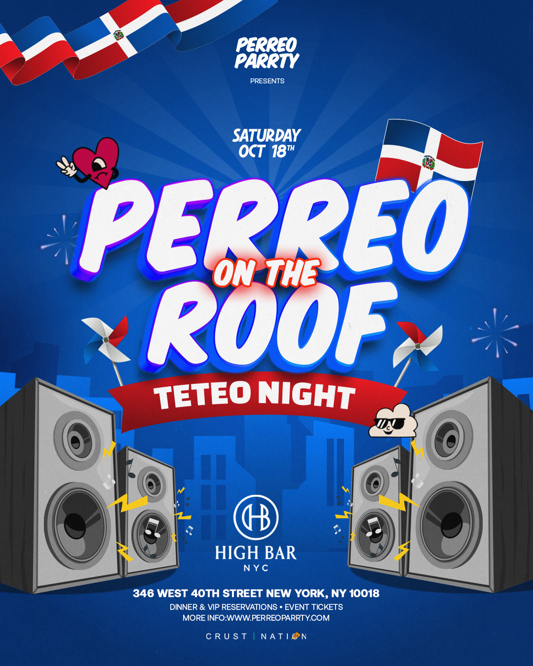 Perreo on the Roof - Teteo Night at Highbar Rooftop NYC
