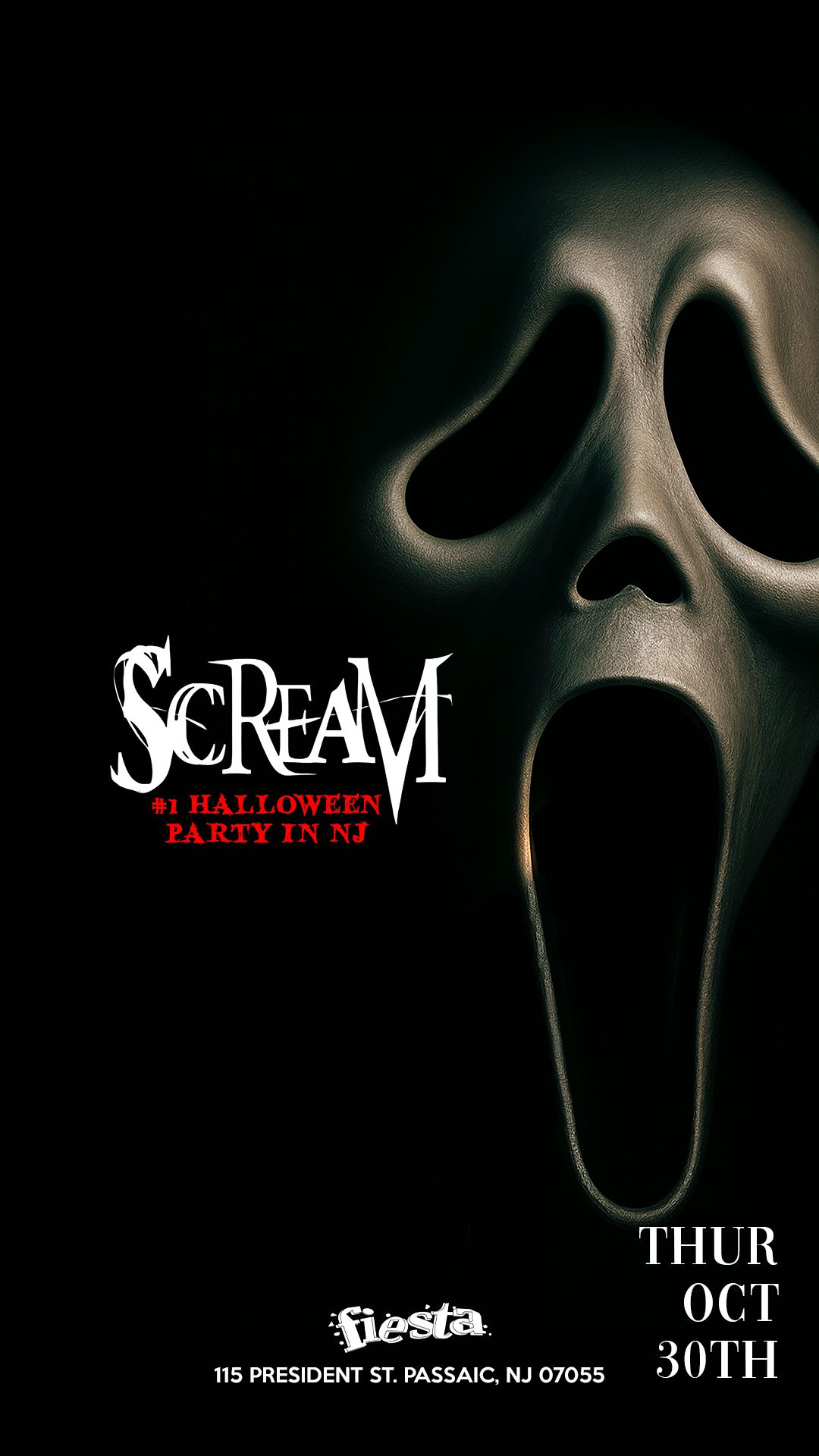SCREAM #1 HALLOWEEN PARTY IN NJ