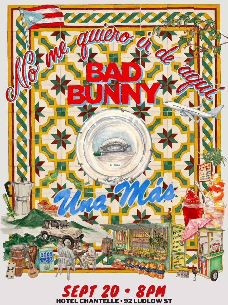 No Me Quiero Ir de Aquí – Bad Bunny Viewing Party at Hotel Chantelle Rooftop NYC