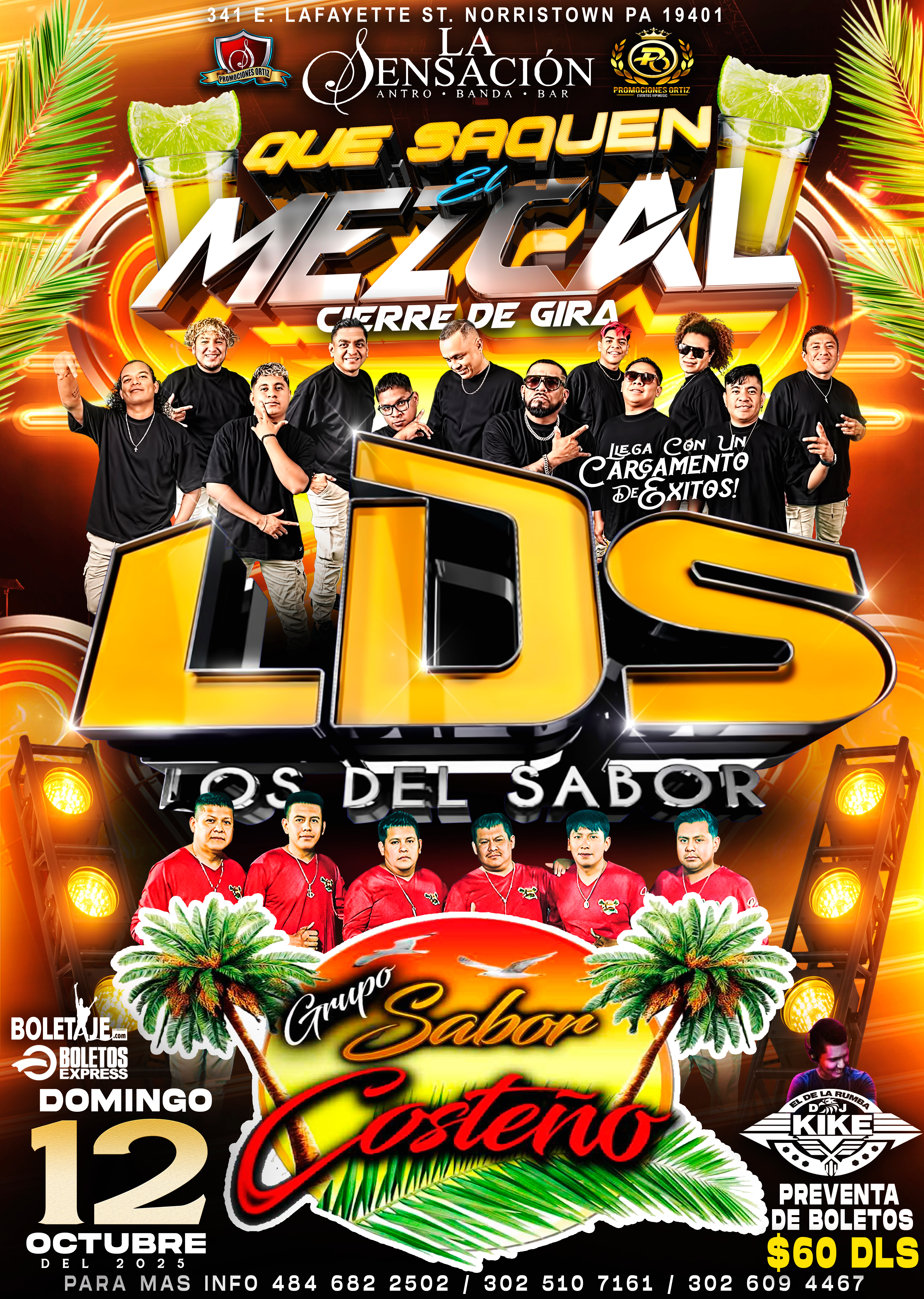 LDS LOS DEL SABOR & GRUPO SABOR COSTEÑO Tickets - BoletosExpress