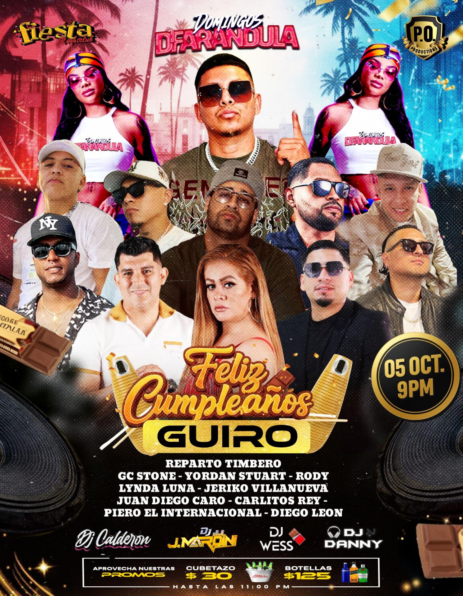 REPARTO TIMBERO, GC STONE, YORDAN STUART, RODY, LYNDA LUNA JERIKO VILLANUEVA, JUAN DIEGO CARO, CARLITOS REY, PIERO