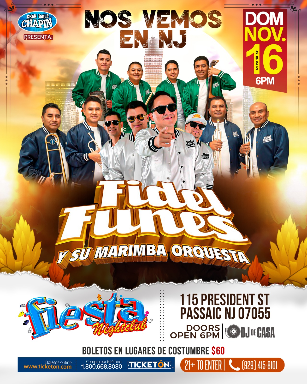 Buy tickets for FIDEL FUNES Y SU MARIMBA ORQUESTA FIDEL FUNES Y SU MARIMBA ORQUESTA