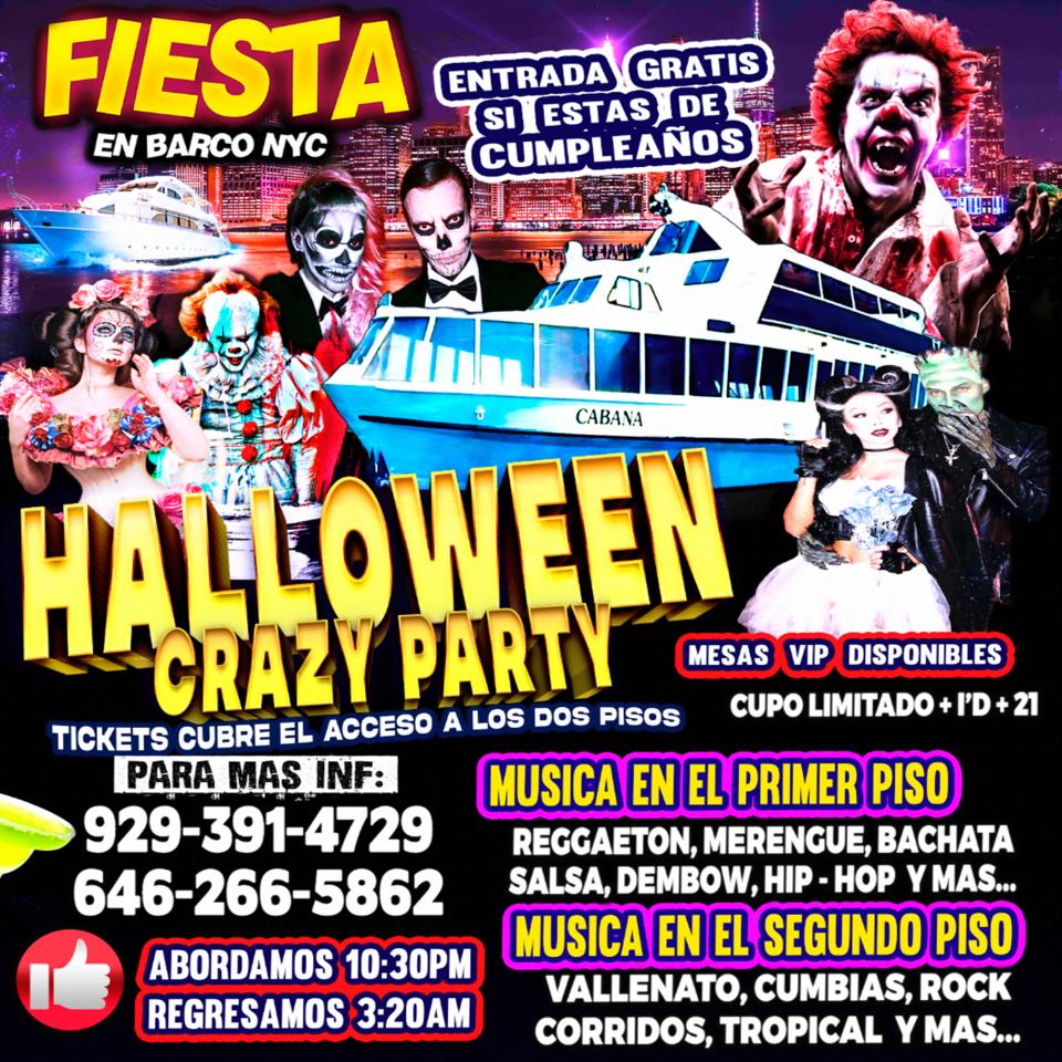 HALLOWEEN EN BARCO + $1500 CASH EN PREMIOS