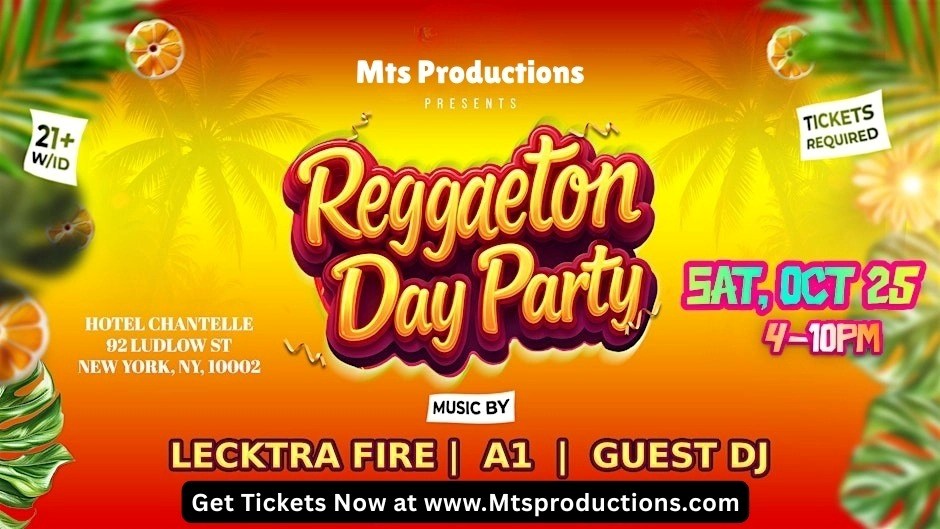 Reggaeton Day Party NYC at Hotel Chantelle Rooftop