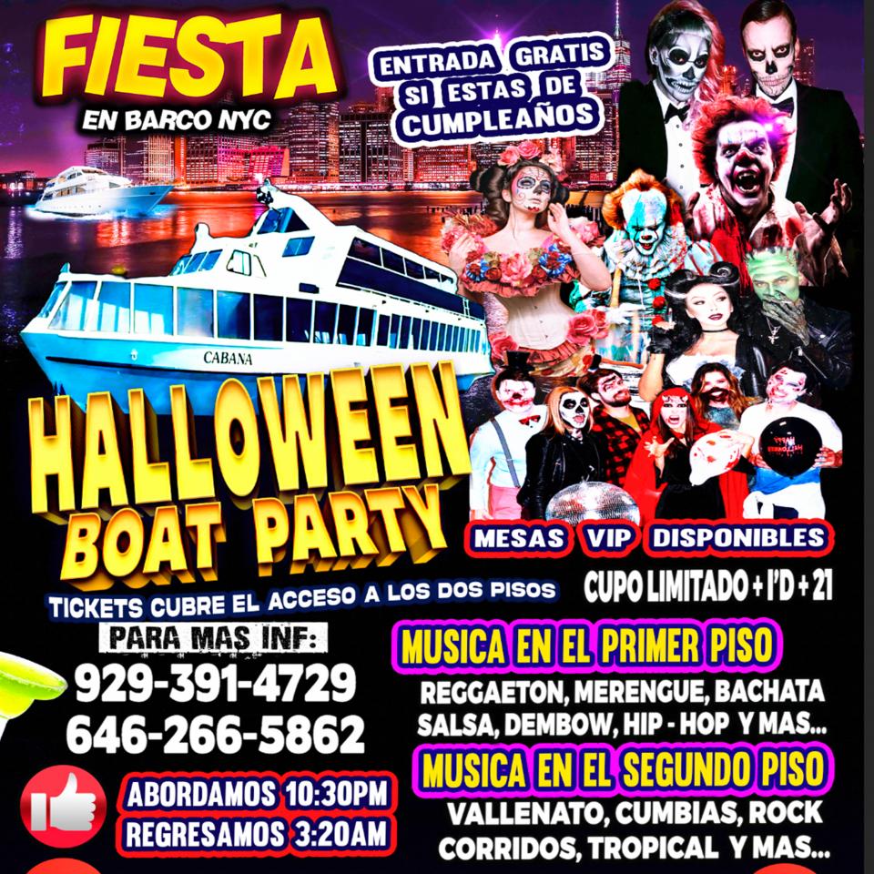 Buy tickets for HALLOWEEN EN BARCO + $1500 CASH EN PREMIOS + DJ'S HALLOWEEN EN BARCO + $1500 CASH EN PREMIOS + DJ'S