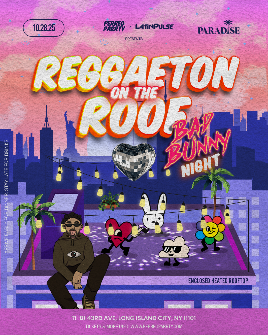 Buy tickets for Reggaeton on the Roof - Benitos Favorite Hits Latin Dance Party Rooftop Reggaeton on the Roof - Benitos Favorite Hits Latin Dance Party Rooftop