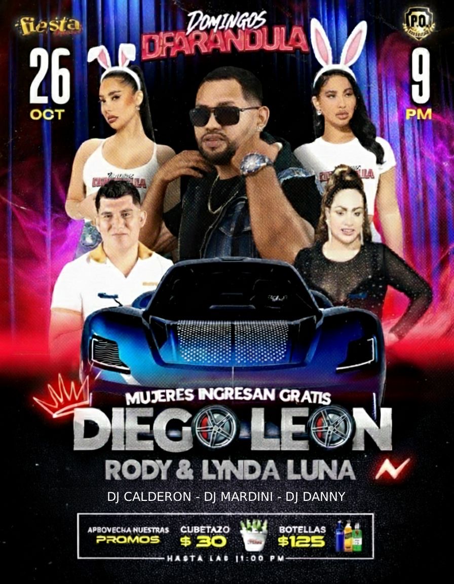 Buy tickets for DIEGO LEON, RODY Y LINDA LUNA DIEGO LEON, RODY Y LINDA LUNA