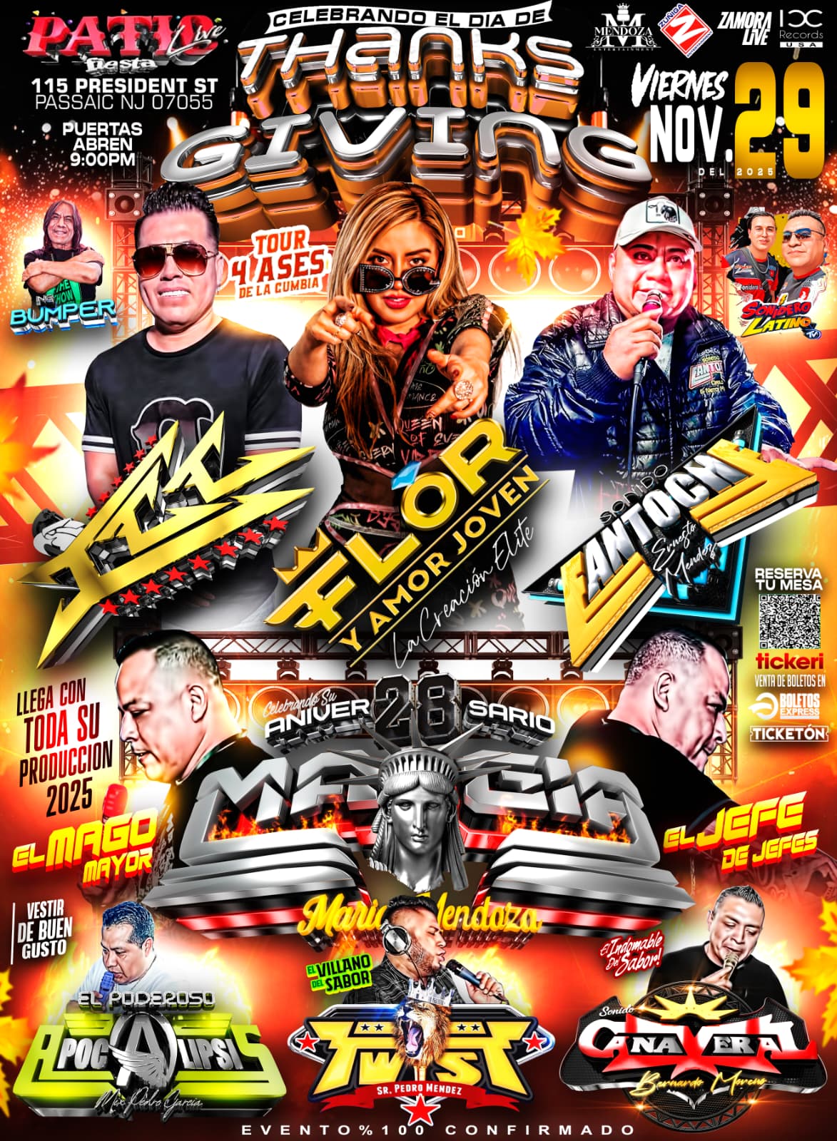 Buy tickets for ICC, FLOR Y AMOR JOVEN, SONIDO FANTOCHE, SONIDO MAGIA; EN SU 28 ANIVERSARIO APOCALIPSIS, TWIST, CAÑAVERAL ICC, FLOR Y AMOR JOVEN, SONIDO FANTOCHE, SONIDO MAGIA; EN SU 28 ANIVERSARIO APOCALIPSIS, TWIST, CAÑAVERAL