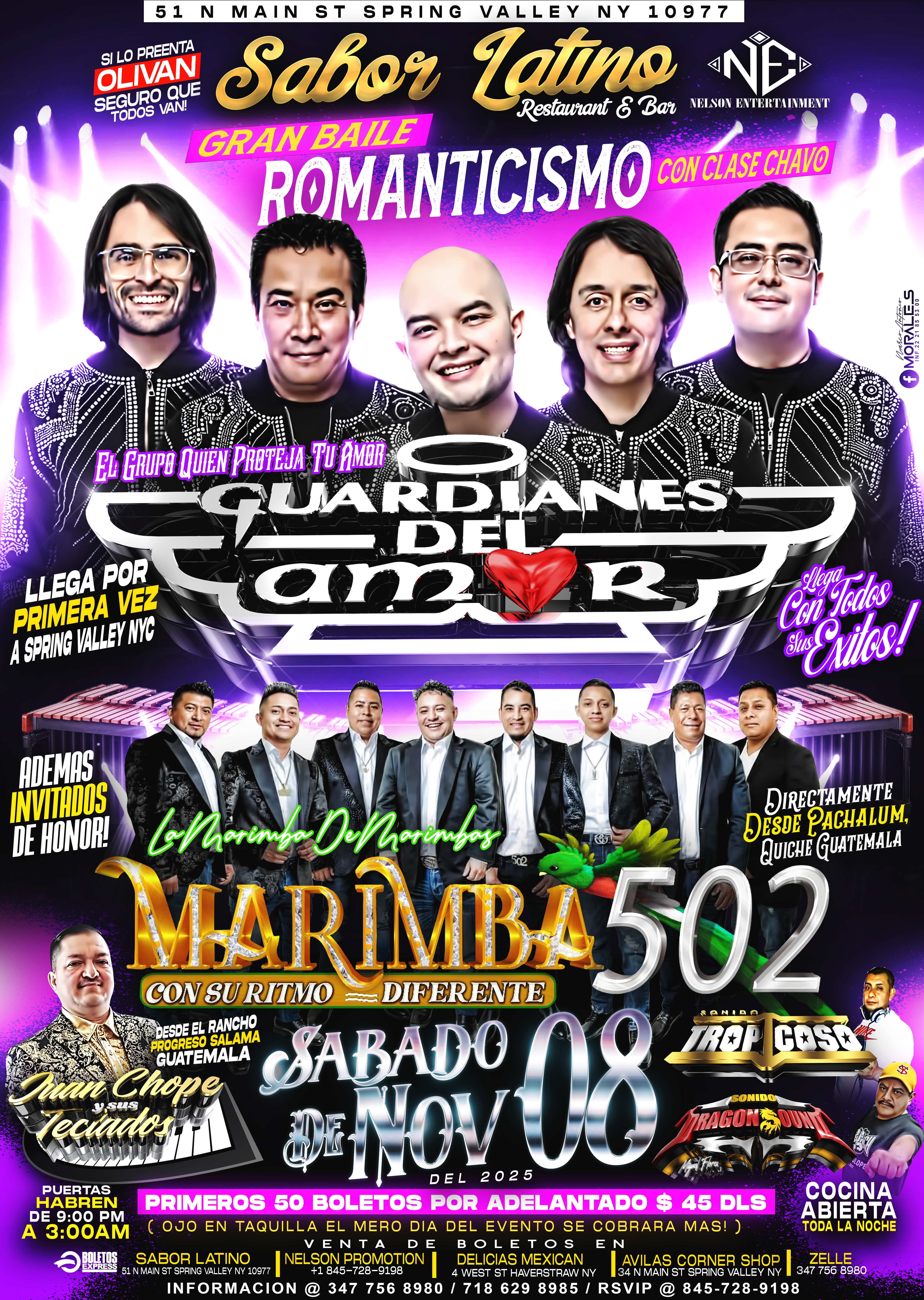 Los Guardianes Del Amor, Marimba 502 , Juanchope Y Sus Teclados