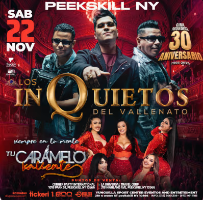 Inquietos del Vallenato & Tu Karamelo Caliente en PEEKSKILL I NY