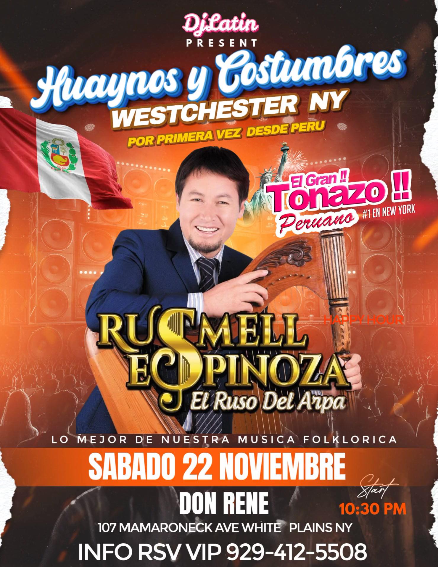 Huaynos y costmbres NY RUSMEL ESPINOZA EL RUSO DEL ARPA