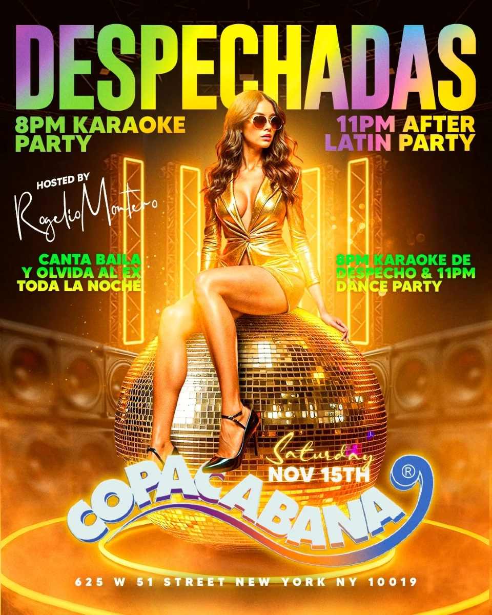 Buy tickets for Despechadas Party & Latin Party After at Copacabana NYC Despechadas Party & Latin Party After at Copacabana NYC