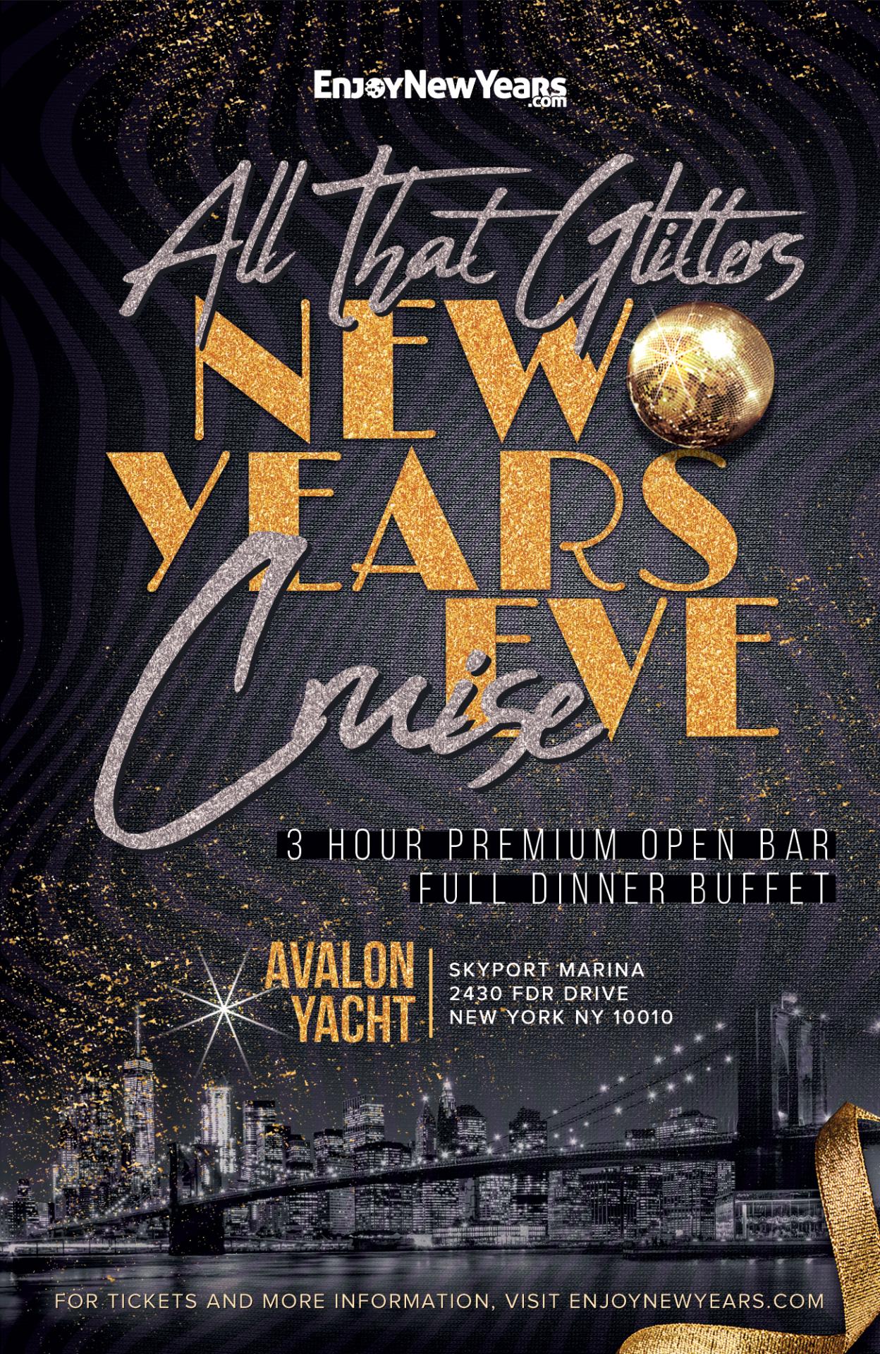 Buy tickets for All That Glitters NYE Fireworks Party Cruise 2026 All That Glitters NYE Fireworks Party Cruise 2026