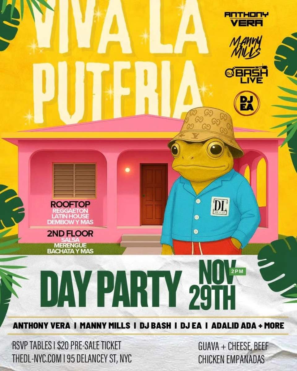 The DL Rooftop NYC Viva La Putería – Latin Rooftop Day Party
