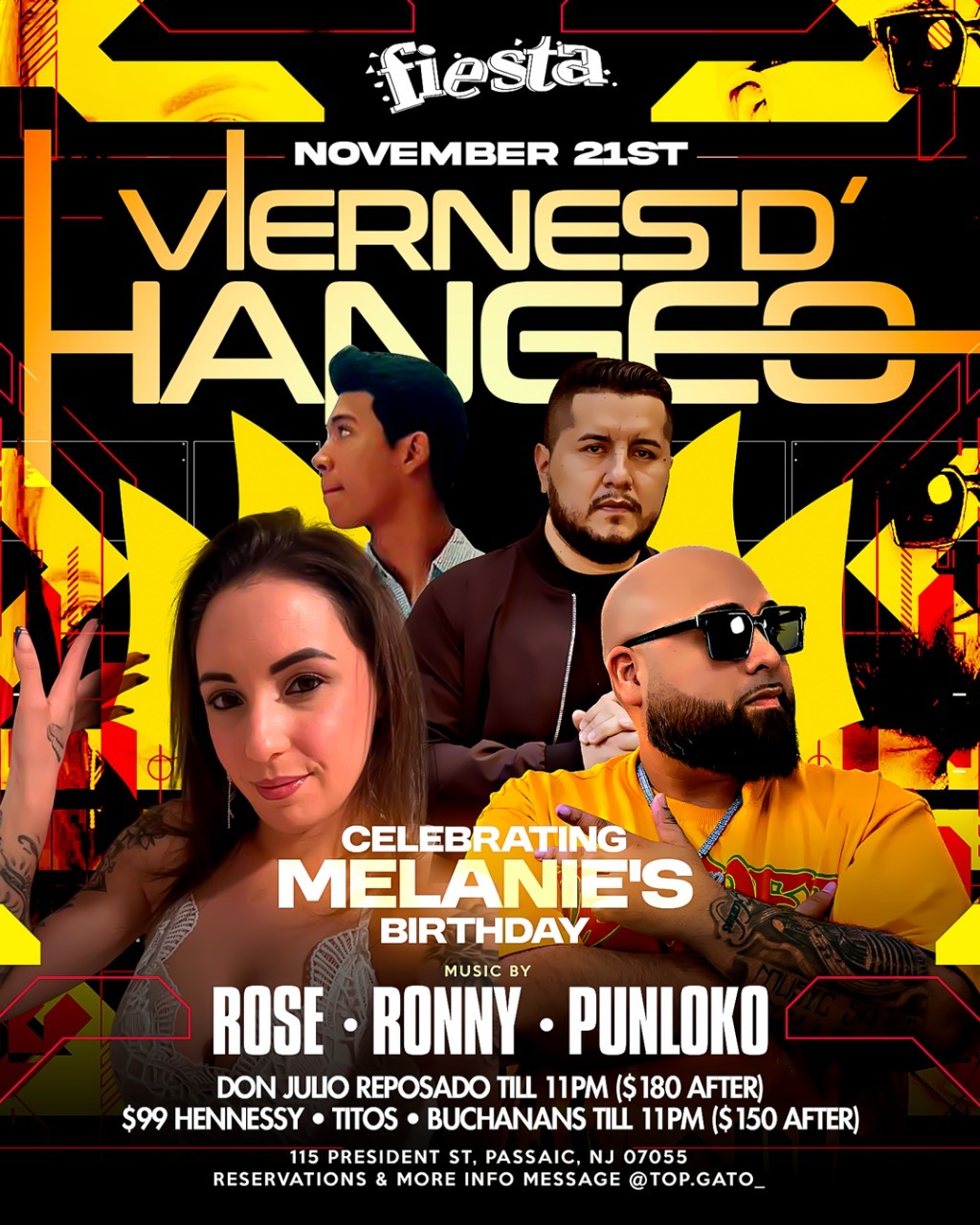 DJ ROSE, RONNY, PUNLOKO, CELEBRATING MELANIE'S BIRTHDAY