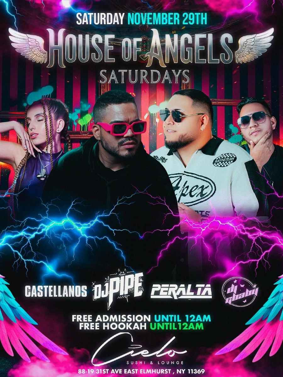 Buy tickets for House of Angels Saturdays – November 29th at Cielo Lounge House of Angels Saturdays – November 29th at Cielo Lounge