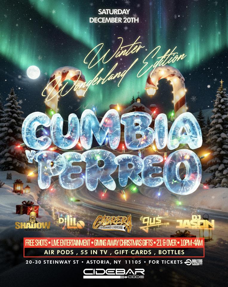Buy tickets for Cumbia y Perreo Winter Wonderland Cumbia y Perreo Winter Wonderland