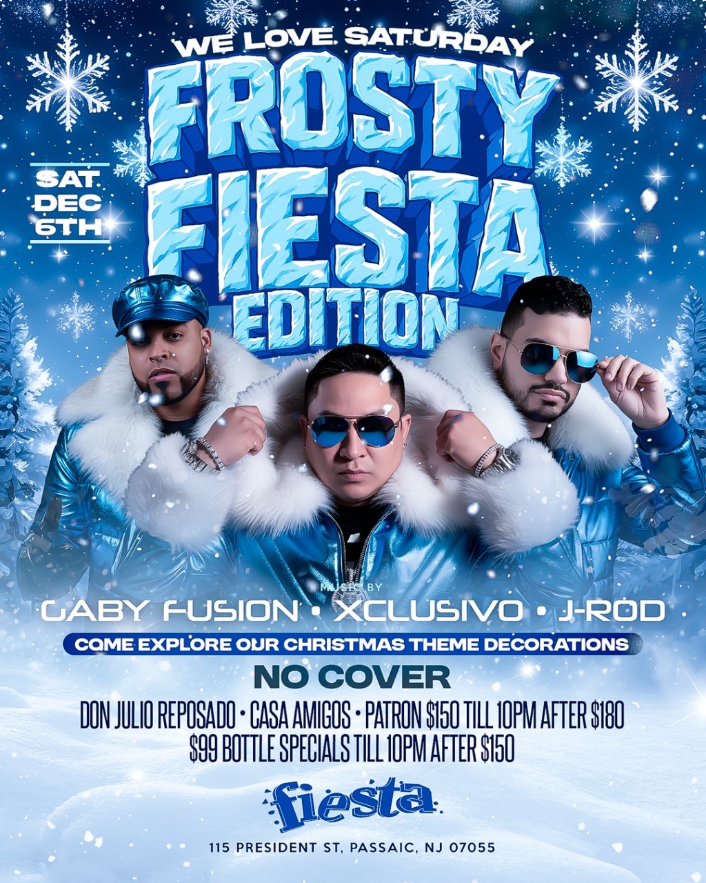 Buy tickets for WE LOVE SATURDAY FROSTY FIESTA EDITION WE LOVE SATURDAY FROSTY FIESTA EDITION