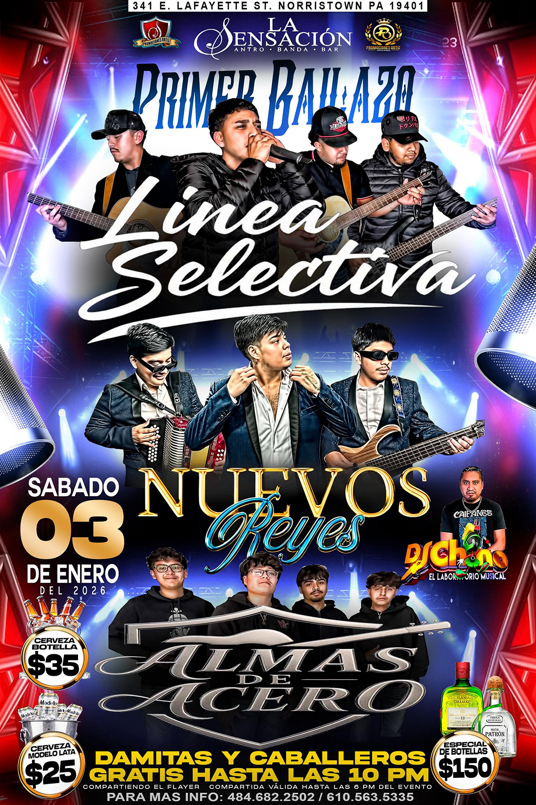 Buy tickets for LINEA SELECTIVA | NUEVOS REYES | ALMAS DE ACERO LINEA SELECTIVA | NUEVOS REYES | ALMAS DE ACERO