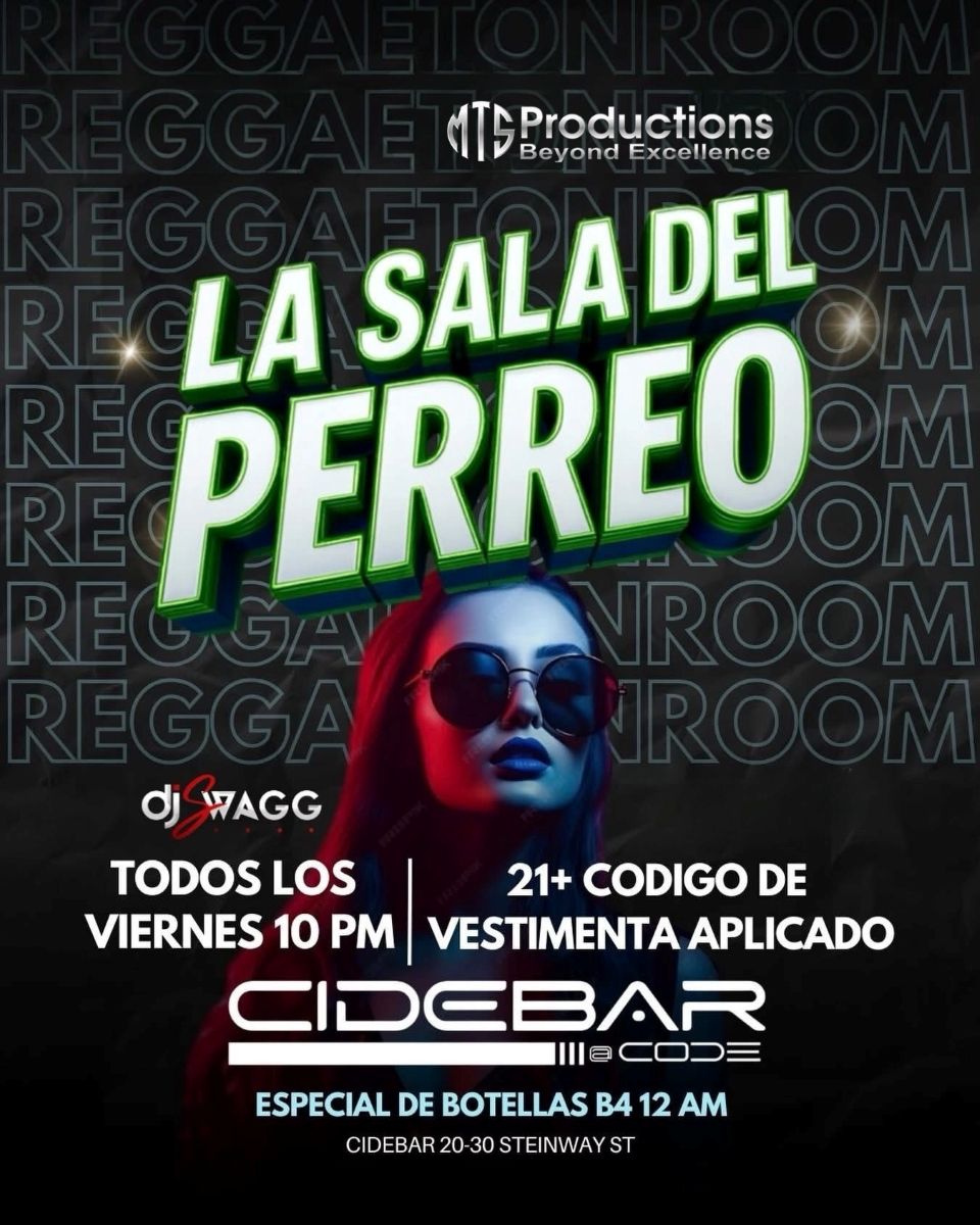 Buy tickets for La Sala Del Perreo at CideBar Astoria – Jan 2nd | Astoria NY La Sala Del Perreo at CideBar Astoria – Jan 2nd | Astoria NY