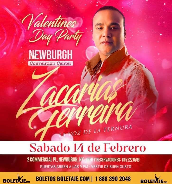 ZACARIAS FERREIRA LA VOZ DE LA TERNURA EN VALENTINE'S DAY