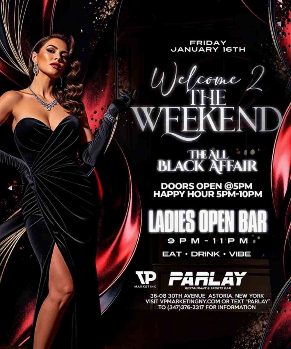 The All Black Affair at Parlay Astoria | Astoria Friday Night Party