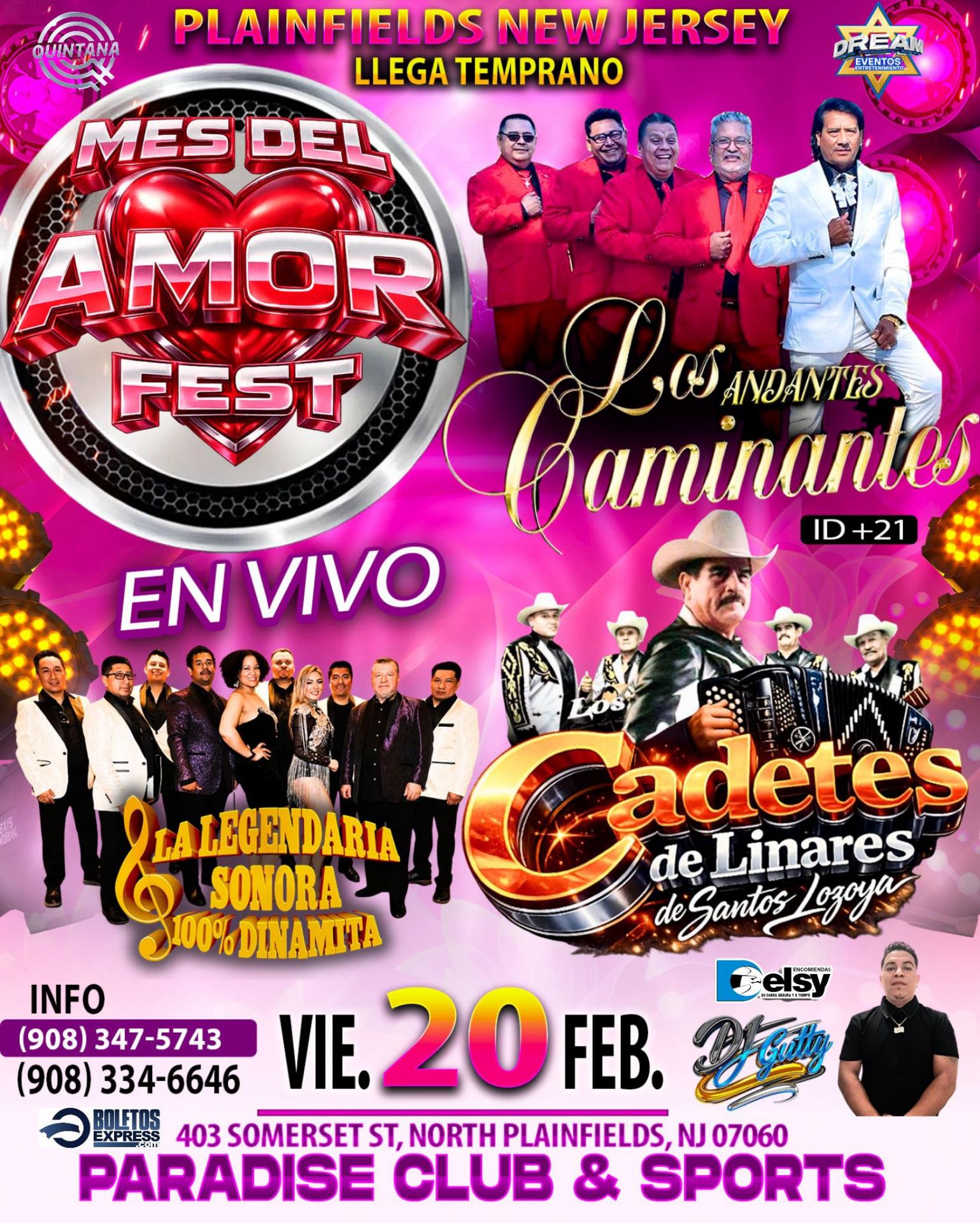 Buy tickets for LOS ANDANTES CAMINANTES | CADETES DE LINARES | LA LEGENDARIA SONORA 100% DINAMITA LOS ANDANTES CAMINANTES | CADETES DE LINARES | LA LEGENDARIA SONORA 100% DINAMITA