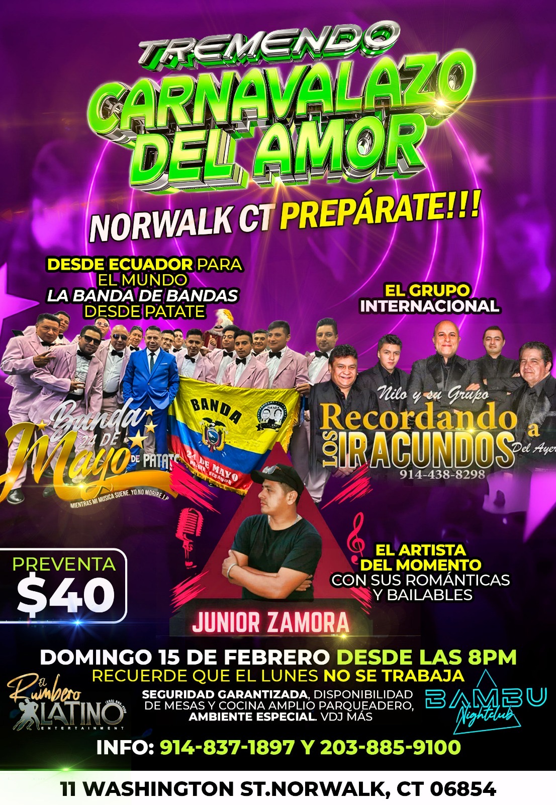 TREMENDO CARNAVALAZO DEL AMOR - NORWALK CT