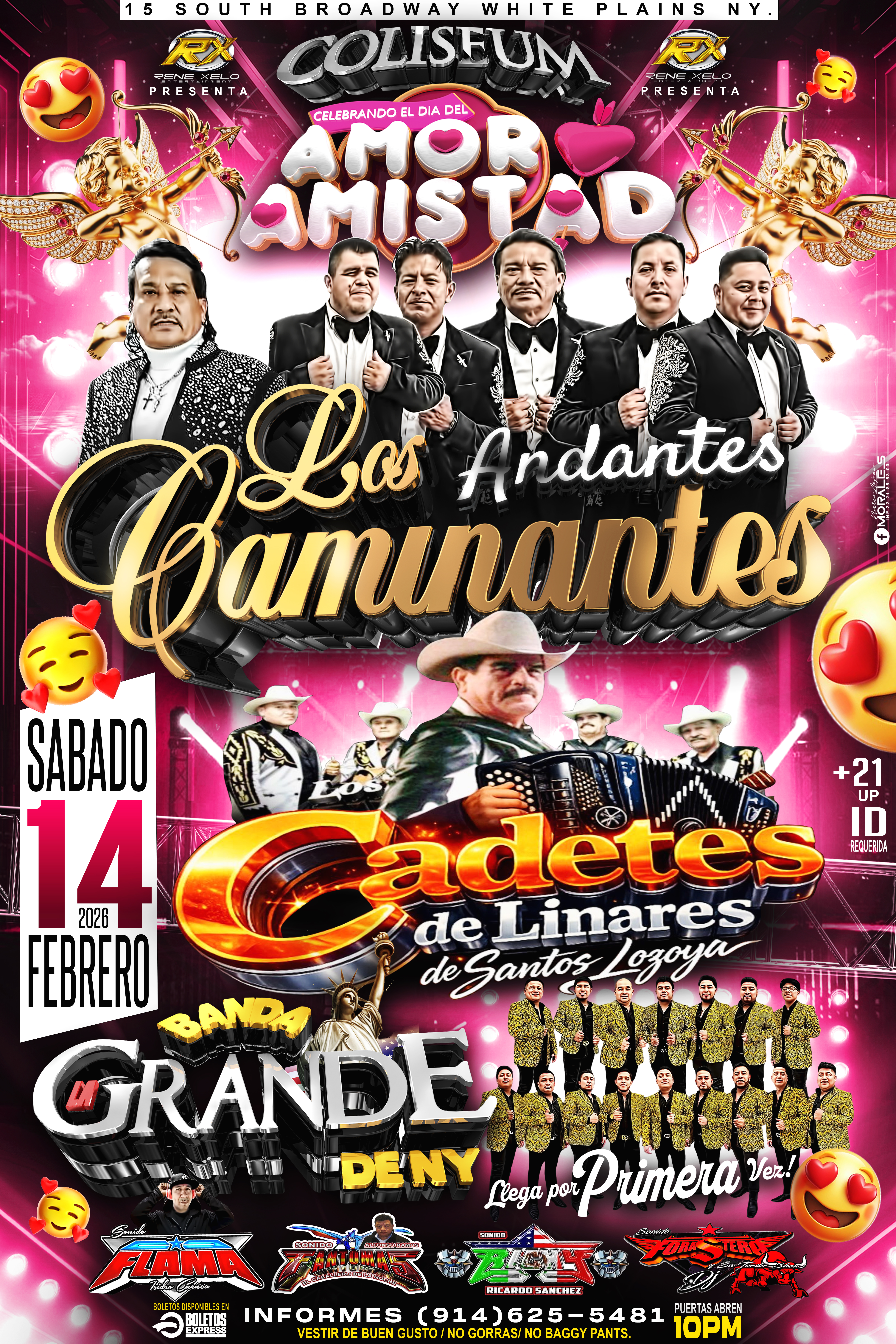 Buy tickets for LOS ANDANTES CAMINANTES | CADETES DE LINARES | BANDA GRANDE DE NY 2026 LOS ANDANTES CAMINANTES | CADETES DE LINARES | BANDA GRANDE DE NY 2026