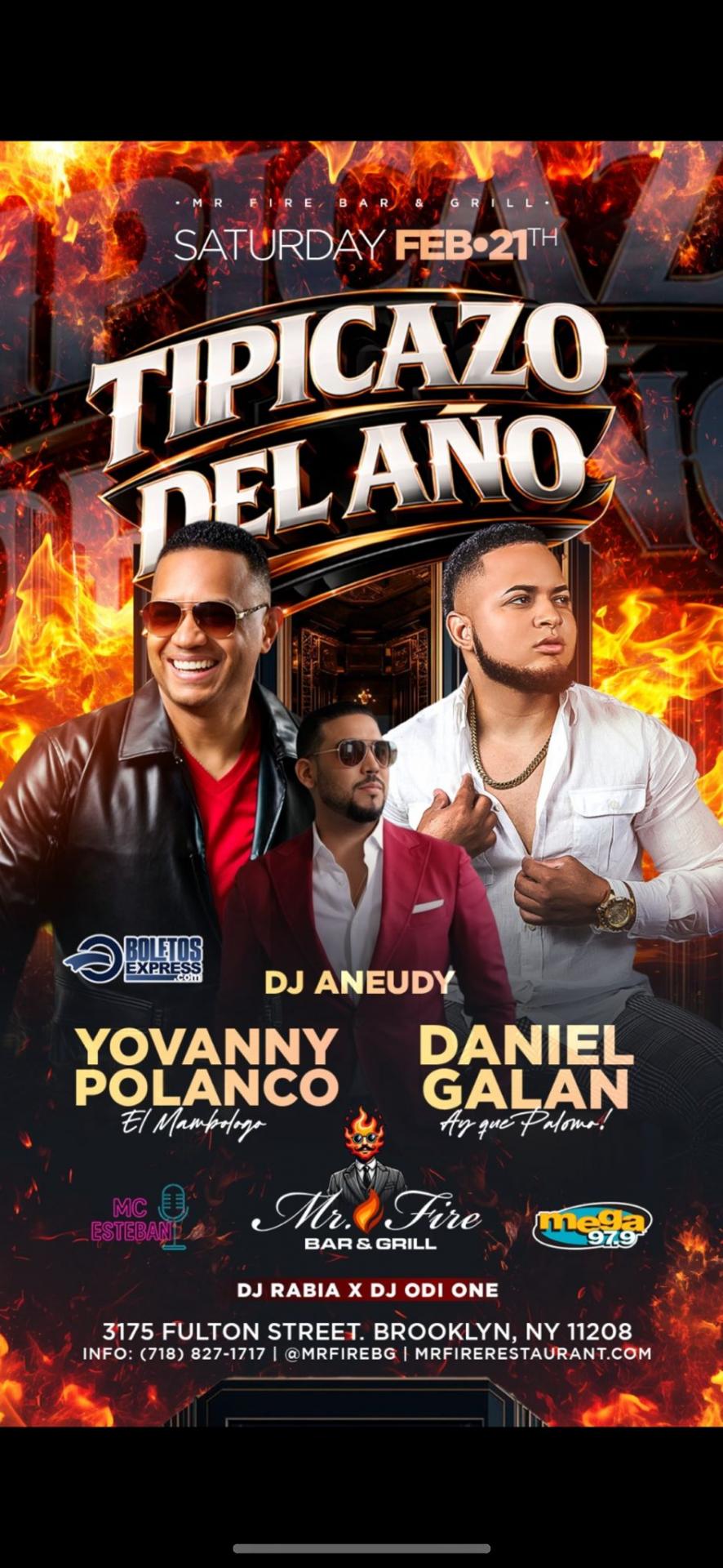 Buy tickets for TIPICAZO YOVANNY POLANCO Y DANIEL GALAN TIPICAZO YOVANNY POLANCO Y DANIEL GALAN