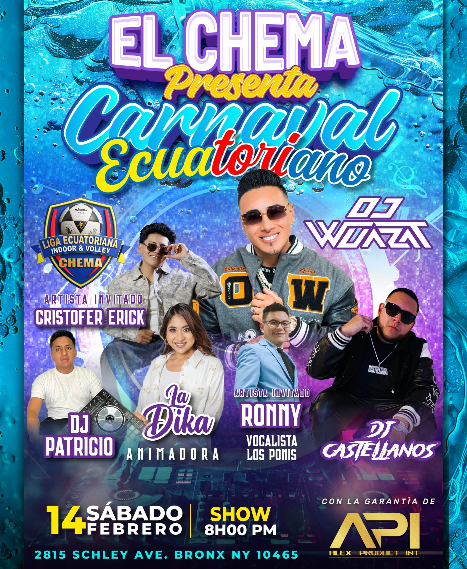 Buy tickets for CARANAVAL ECUATORIANO CARANAVAL ECUATORIANO